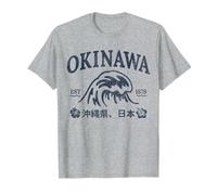 Vintage Okinawa Japon Wave Summer Japanese Island Beach T-Shirt