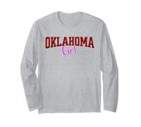 Vintage Oklahoma Girl Retro Pink Oklahoma Women and Girls Manche Longue
