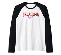Vintage Oklahoma Girl Retro Pink Oklahoma Women and Girls Manche Raglan