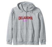 Vintage Oklahoma Girl Retro Pink Oklahoma Women and Girls Sweat à Capuche