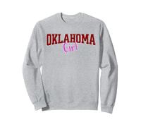 Vintage Oklahoma Girl Retro Pink Oklahoma Women and Girls Sweatshirt