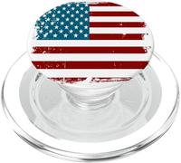 Vintage Old Grunge American United States US USA Drapeau Cadeaux PopSockets PopGrip pour MagSafe
