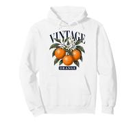 Vintage Orange Botanical Illustration Citrus Fruit Branch Sweat à Capuche