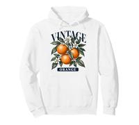 Vintage Orange Botanical Illustration Citrus Fruit Branch Sweat à Capuche