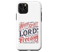 Vintage où l'esprit du Seigneur est la liberté 2 Corinthiens Coque pour iPhone 11 Pro