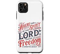 Vintage où l'esprit du Seigneur est la liberté 2 Corinthiens Coque pour iPhone 11 Pro Max