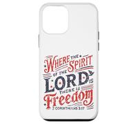 Vintage où l'esprit du Seigneur est la liberté 2 Corinthiens Coque pour iPhone 12 Mini