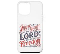 Vintage où l'esprit du Seigneur est la liberté 2 Corinthiens Coque pour iPhone 12 Pro Max