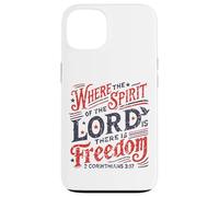 Vintage où l'esprit du Seigneur est la liberté 2 Corinthiens Coque pour iPhone 13