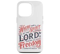Vintage où l'esprit du Seigneur est la liberté 2 Corinthiens Coque pour iPhone 13 Pro