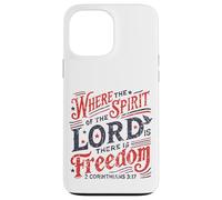 Vintage où l'esprit du Seigneur est la liberté 2 Corinthiens Coque pour iPhone 13 Pro Max