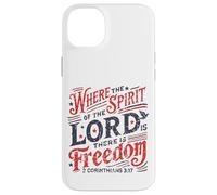 Vintage où l'esprit du Seigneur est la liberté 2 Corinthiens Coque pour iPhone 14 Plus