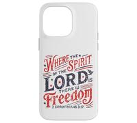 Vintage où l'esprit du Seigneur est la liberté 2 Corinthiens Coque pour iPhone 14 Pro Max
