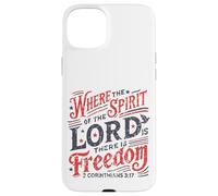 Vintage où l'esprit du Seigneur est la liberté 2 Corinthiens Coque pour iPhone 15 Plus