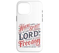 Vintage où l'esprit du Seigneur est la liberté 2 Corinthiens Coque pour iPhone 16 Pro Max
