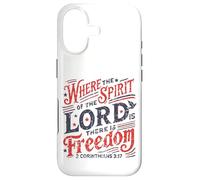 Vintage où l'esprit du Seigneur est la liberté 2 Corinthiens Coque pour iPhone 17
