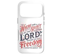 Vintage où l'esprit du Seigneur est la liberté 2 Corinthiens Coque pour iPhone 17 Pro