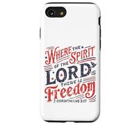 Vintage où l'esprit du Seigneur est la liberté 2 Corinthiens Coque pour iPhone SE (2020) / 7/8