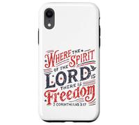 Vintage où l'esprit du Seigneur est la liberté 2 Corinthiens Coque pour iPhone XR