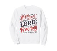 Vintage où l'esprit du Seigneur est la liberté 2 Corinthiens Sweatshirt