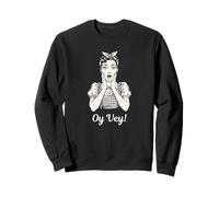 Vintage Oy Vey Humour Yiddish Humour Juif Cultural Pride Sweatshirt