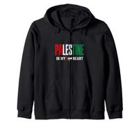 Vintage Palestine in My Heart Palestinian Pride Gaza Sweat à Capuche