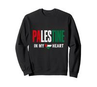 Vintage Palestine in My Heart Palestinian Pride Gaza Sweatshirt