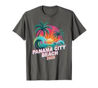 Vintage Panama City Beach 2026 Vacances Surfer Trip Matching T-Shirt