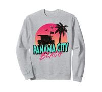 Vintage Panama City Beach Florida Palm Trees FL Vieilli Sweatshirt