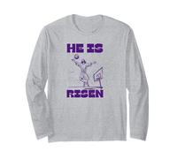 Vintage Pâques Jésus il est ressuscité Manche Longue