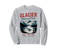 Vintage Parc National des États-Unis Glacier Montana Sweatshirt