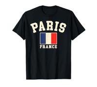 Vintage Paris France Drapeau Français Souvenir Rétro Graphique T-Shirt