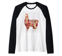 Vintage Patchwork Lama Couvre-lit Floral Rustique Manche Raglan