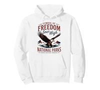 Vintage Patriotic American USA Eagle - Parcs nationaux rétro Sweat à Capuche
