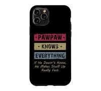 Vintage Pawpaw Knows Everything Dad Father Father's Day Coque pour iPhone 11 Pro