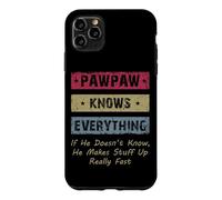 Vintage Pawpaw Knows Everything Dad Father Father's Day Coque pour iPhone 11 Pro Max