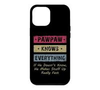 Vintage Pawpaw Knows Everything Dad Father Father's Day Coque pour iPhone 12 Pro Max