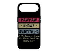 Vintage Pawpaw Knows Everything Dad Father Father's Day Coque pour iPhone Air