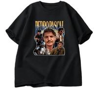 Vintage Pedro Pascal T-Shirt Men Clothing O Neck Short Sleeve Tee Summer Aesthetic Clothing Woman Clothes