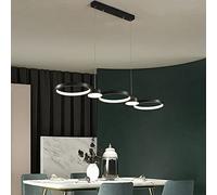 Vintage Pendant Light LED Linear Decorative Lamp Ceiling Hanging Kitchen Accesories for Dining Living Room Bedroom Chandelier Stepless Dimming Long Strip
