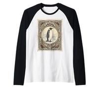 Vintage Penguin Antarctic Wildlife Manche Raglan