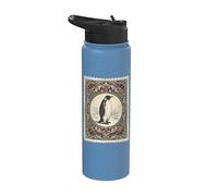 Vintage Penguin Antarctic Wildlife Stainless Steel Insulated Water Bottle