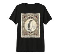 Vintage Penguin Antarctic Wildlife T-Shirt Haut de Gamme