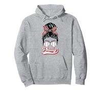 Vintage Philly Baseball Fans Messy Bun Fans de Philadelphie Sweat à Capuche