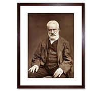 Vintage Photo Victor Hugo Portrait Framed Art Print Poster F97X12312