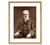 Vintage Photo Victor Hugo Portrait Framed Art Print Poster F97X12312