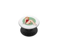 Vintage Pin-Up Girl Art Américain Rétro Nostalgie PopSockets PopGrip Adhésif