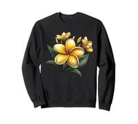 Vintage Plumeria Jaune Floral Tropical Bloom Summer Sweatshirt