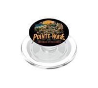 Vintage Pointe-Noire Congo Voyage Souvenir Landmark Cadeau PopSockets PopGrip pour MagSafe