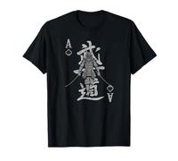 Vintage Poker Ace Samurai :-: Spades Gambling Casino Design T-Shirt